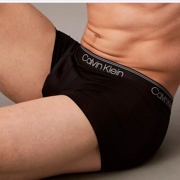 Calvin Klein Trunks Men's Small Micro Stretch Underwear Black Or Gray - Picture 3 of 9